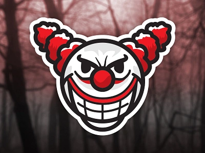 StickerMule Clown Massacre clown halloween haunted haunting mule scary sticker