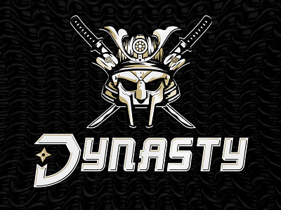 Dynasty Supplements dynasty fitness health illustrator logo samurai supplements swords