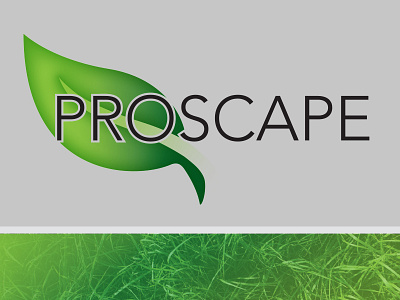 ProScape Kansas Logo design illustrator landscape landscaping lawn leaf logo rebrand