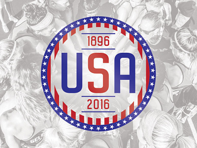USA 120 Years at the Olympics! 2016 design logo olympics sticker usa