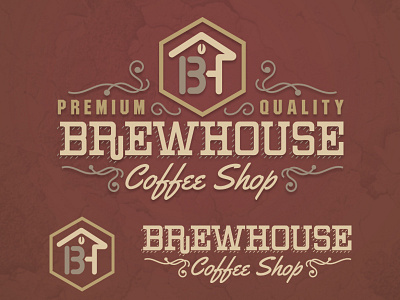 Brewhouse Coffee Shop bean brew challenge coffee daily hipster house logo shop