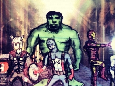 Avengers avengers awesome drawing iphone