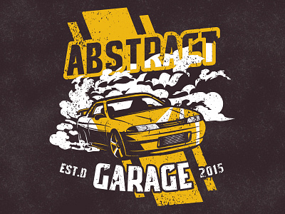 Abstract Garage Shirt apparel design design drift logo racecar shirt
