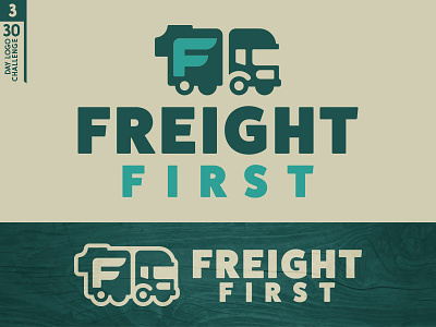 Freight First freight logo logo a day one truck