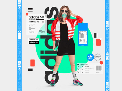 Adidas_Falcon branding design fashion illustration web