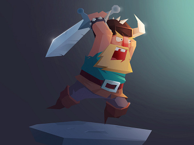 Viking! animation character concept design game illustration indie viking