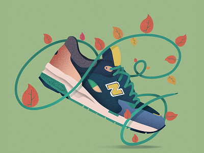 New Balance animation art artwork conceptart digitalart illustration nature new balance shoe sneakers