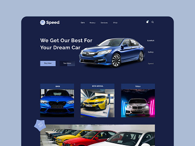 V Speed website UI/UX