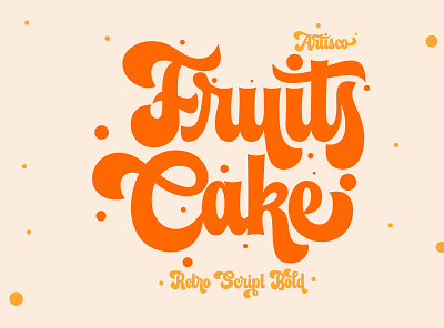 Fruits Cake Font branding design graphic design lettering logo motion graphics typography vector
