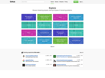 Github Explore Page Spikings github prototyping spikings