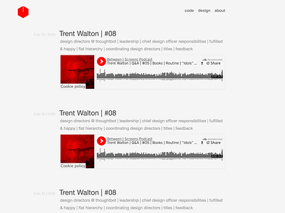 Podcast Redesign Index Page redesign