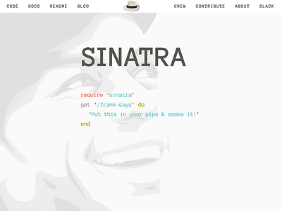 Sinatra Landing Page ruby sinatra