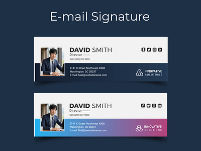E-mail Signature 3d animation branding design email signature gif graphic design html email signature illustration logo ui