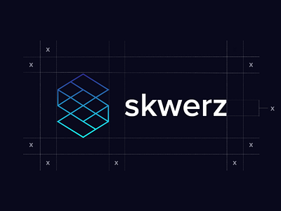 Skwerz Logo clear space app clear space dark mode figma illustrator logo mark s square visual identity