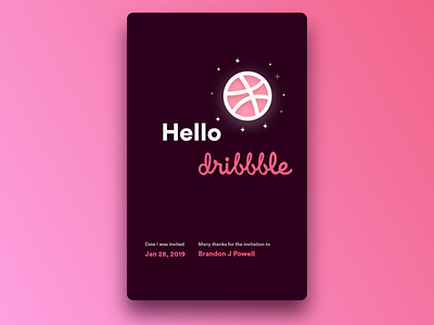 Hello dribbble! android app application design experience flat icon interface ios luxury minimal mobile sketch type typography ui ux vector web