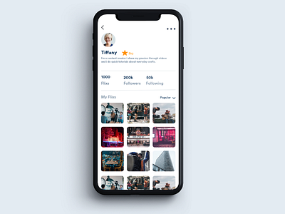 Nooflix App Profile Screen