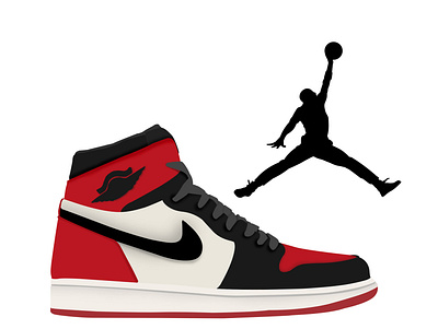 Jordan 1s branding graphic design illustration logo nike shoes vector