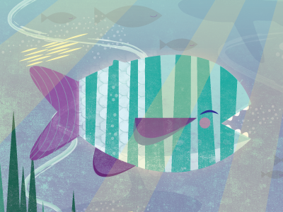 Fishie animal childrens illustration fish illustration