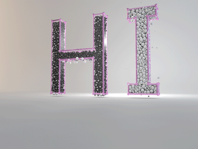 Hi dribbble c4d first show the
