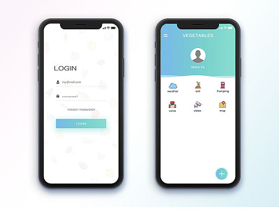 Vegetables login ue ui