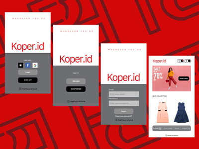 Koper(dot)id app branding design graphic design illustration logo ui ux vector