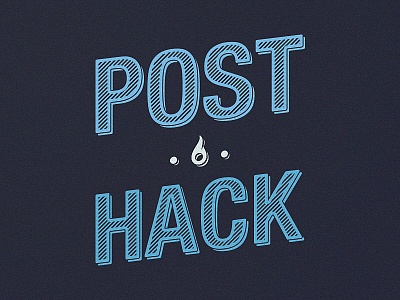 Post Hack hackathon shirt sparkpost tshirt