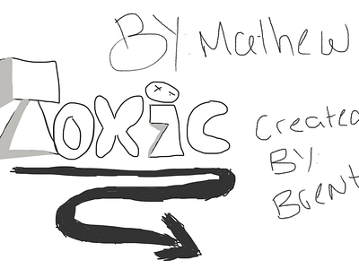 My mate mad it but i drew it Toxic. Look at his work. @xtoxic