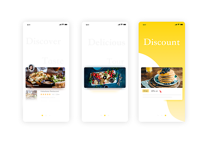 App Guide Page app card design food guide mobile ui sketch travel ui