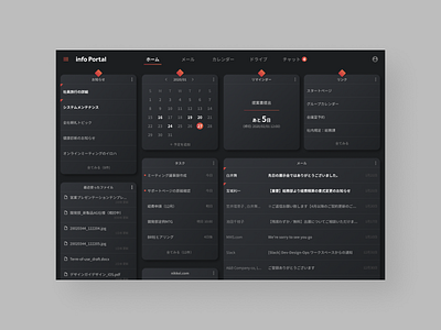 Dashboard Sample Dark Theme ui