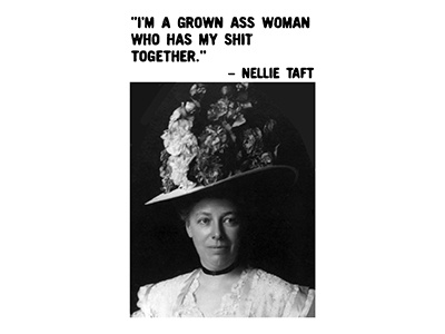 Nellie design funny humor portrait quote