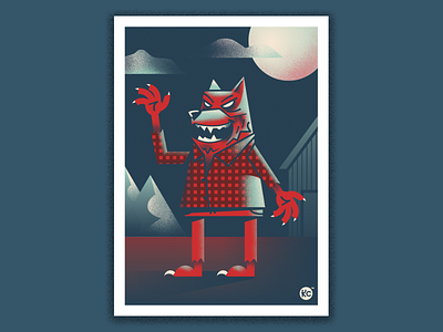 Classic Monsters - Wolf Guy! classic horror horror illustration monster scary wolf wolfman
