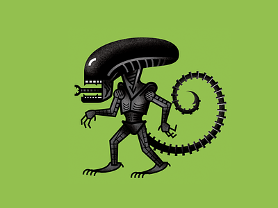 Mini Monsters - Xenomorph alien aliens illustration monster ripley xenomorph