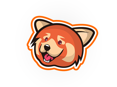 Little bit improved Red Panda Mascot logo