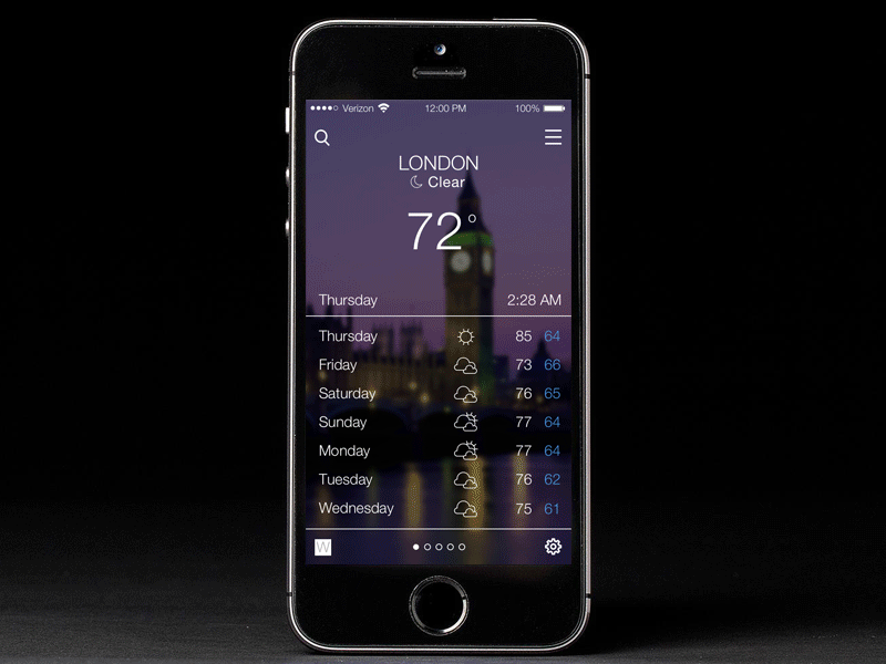Daily UI Day 037 | Weather App daily ui daily ui day 037 mobile design ui weather app