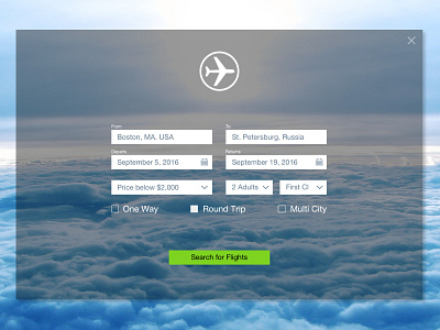 Daily UI Day 068 Flight Search daily ui daily ui day 068 flight search ui uiux