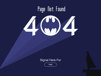 Bat Signal 404 Page not found