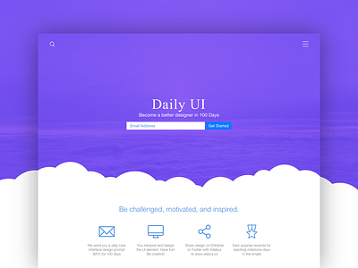 Daily UI Day 100 | Daily UI Landing Page