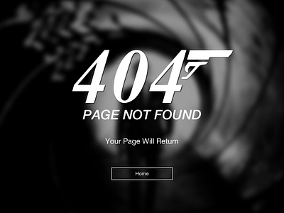 James Bond 404 404 404 error bond james bond page not found