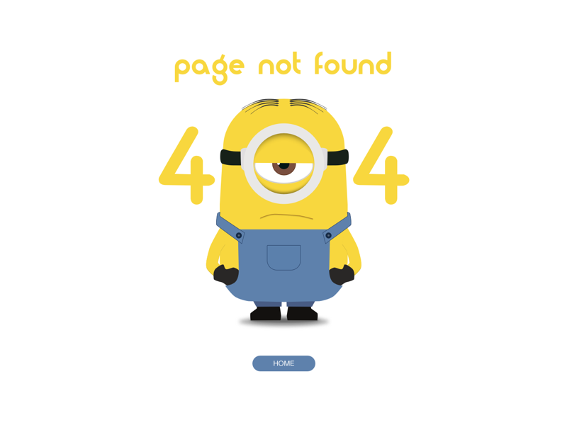 Minion Stuart 404 by Eric Jussaume on Dribbble