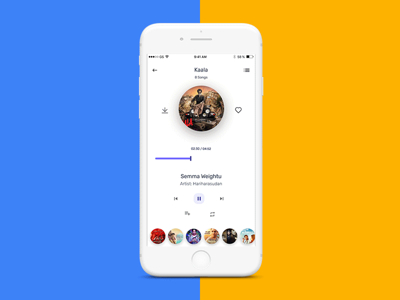 Music Player - Interaction