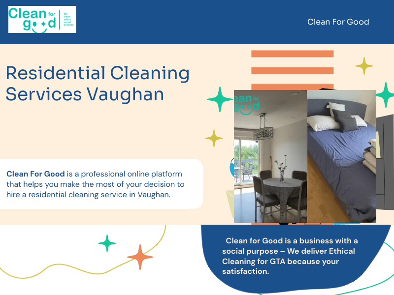 Residential Cleaning Services in Vaughan by Clean For Good on Dribbble