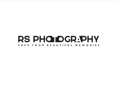 A logo for Rs photography. design graphic design illustration logo typography vector