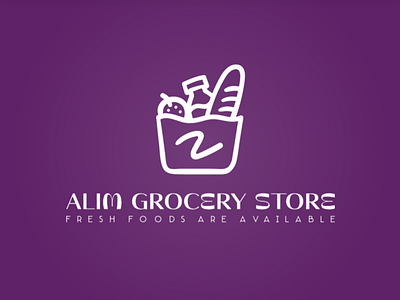 Logo for Grocery store graphic design illustration logo typography vector