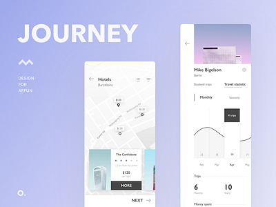 Journey app design journey ui