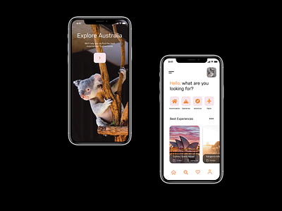 Explore Australia UI Mobile App Design app design ui