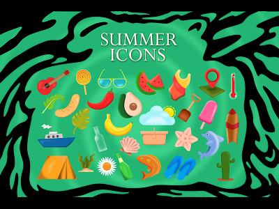 Summer Icon Sticker