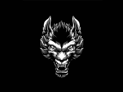 Werewolf head animal beast horror werewolf wolf