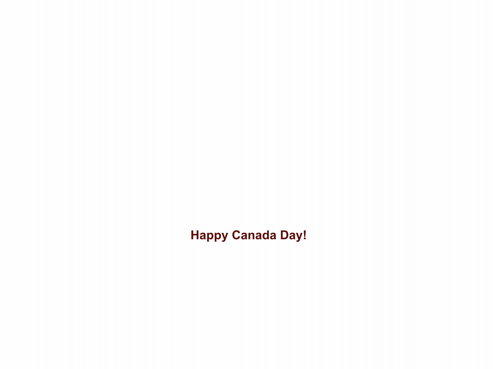 Happy Canada Day by Steve Raskin on Dribbble