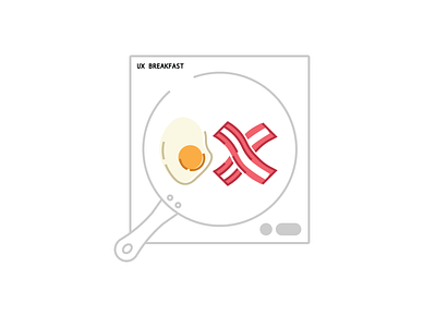 UX Breakfast flat ill illustration illustrator simple ui