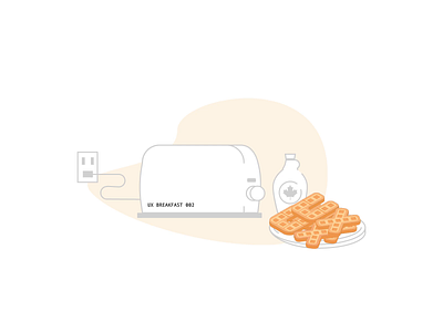 UX Breakfast 002: Waffles animation branding breakfast motion graphics waffles